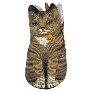 Vintage 1992 Boston Warehouse Cat Oven Mitt Tabby Decor